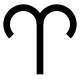 Aries symbol